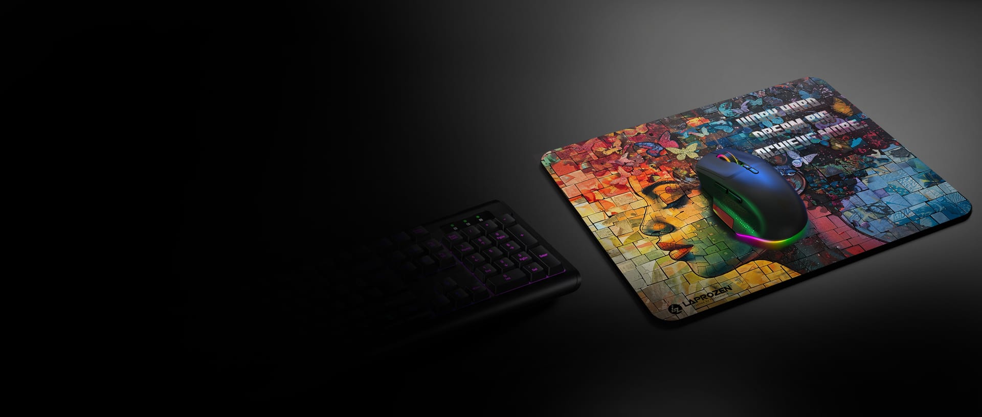 Laprozen compact mouse pad