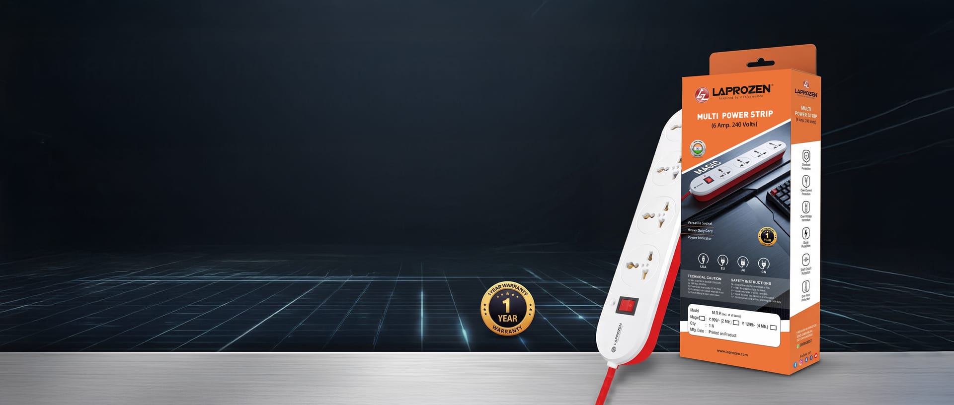 Laprozen Magic multi power strip